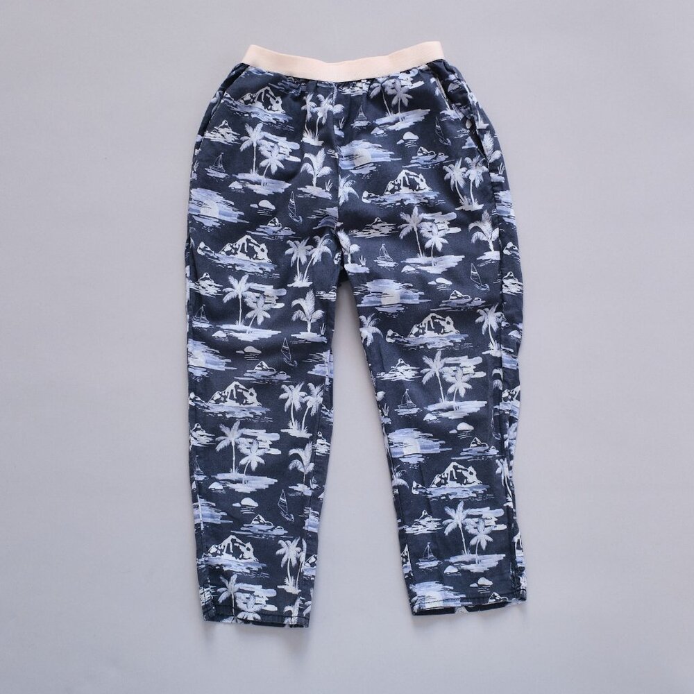 HUNDRED PIECES BEACH PRINT COTTON PANTS